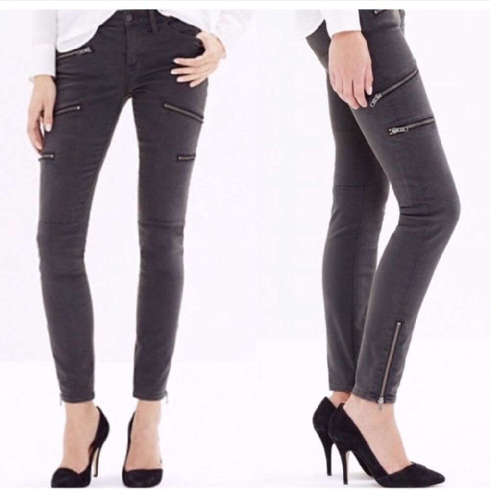MADEWELL Skinny Skinny Zip Jeans Gray {HH36}